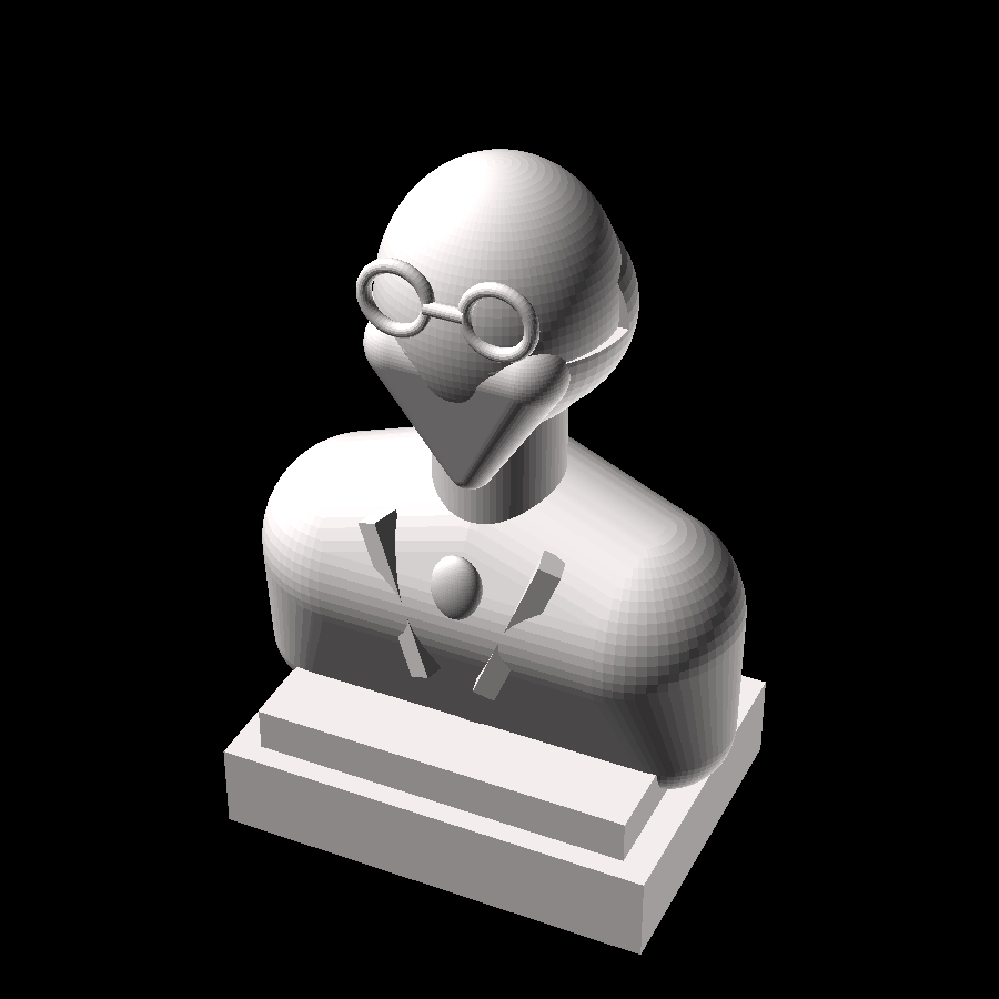 3D render of the The Analyst printable design